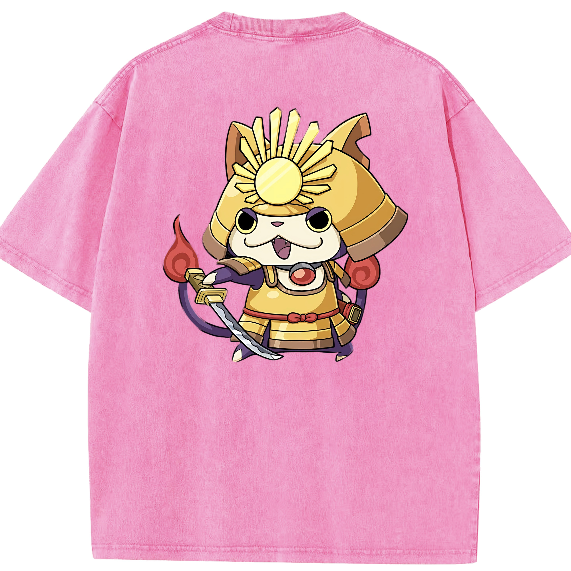 （画像用） 妖怪ウォッチ Yo-kai Watch 綿100% ヴィンテージ風 半袖Tシャツ（背面プリント）